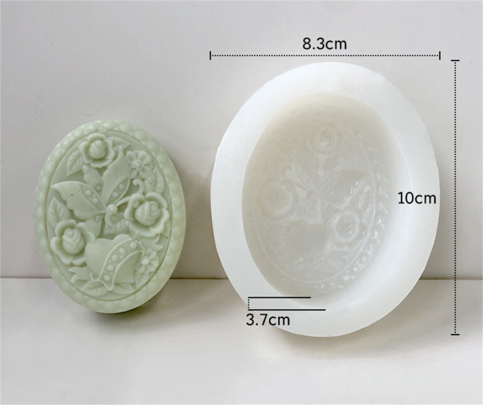 Peacock Pattern Silicone Soap Mold,Candle Mold DIY Cake Fondant Decoration Tool Resin Mold for Handmade Soap Wax Gypsum Crafts