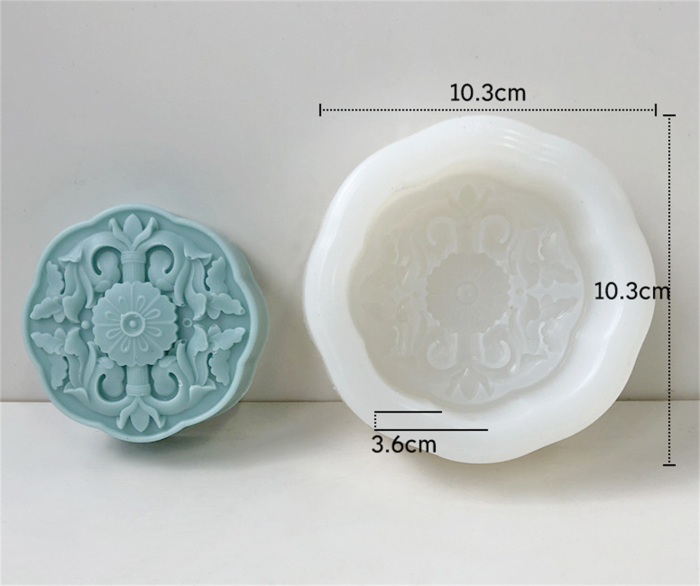 Peacock Pattern Silicone Soap Mold,Candle Mold DIY Cake Fondant Decoration Tool Resin Mold for Handmade Soap Wax Gypsum Crafts