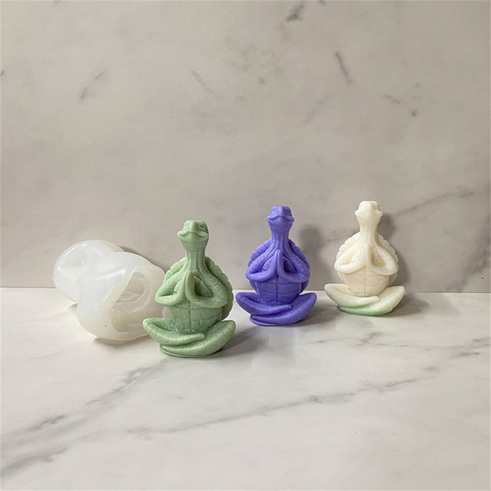 DIY Marine Animal Mold 3D Meditation Turtle Turtle Hands Together Ten Turtle Aroma Plaster Candle Mold