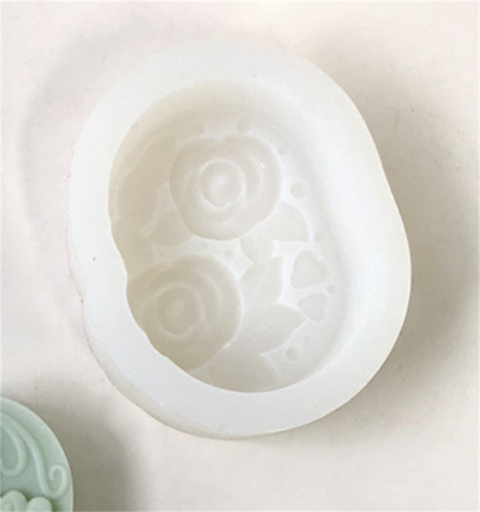 Flower pattern silicone soap mold, candle mold DIY cake decoration tool, handmade soap wax gypsum handicraft resin mold