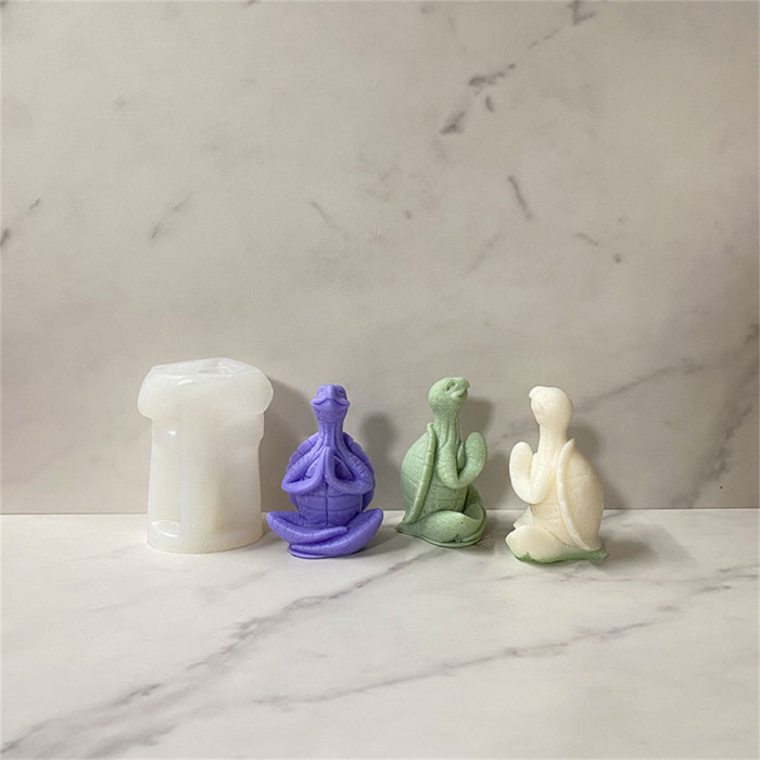 DIY Marine Animal Mold 3D Meditation Turtle Turtle Hands Together Ten Turtle Aroma Plaster Candle Mold