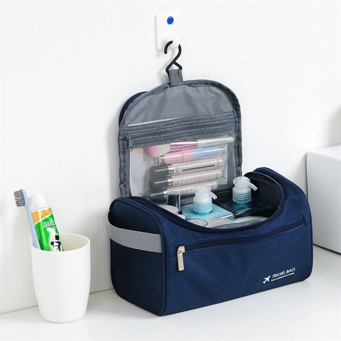 Hanging Toiletry Bag for Men & Women, Portable Travel Kit Cosmetic Organizer, Waterproof Makeup Shower Bag Shaving Dopp Kit for Travel, Trip, Vacation, Gym, Airplane