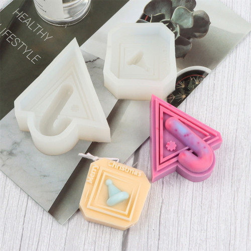 Christmas decorations, aromatherapy candle molds, diy blocks, aromatherapy candles, silicone molds, gypsum ornaments