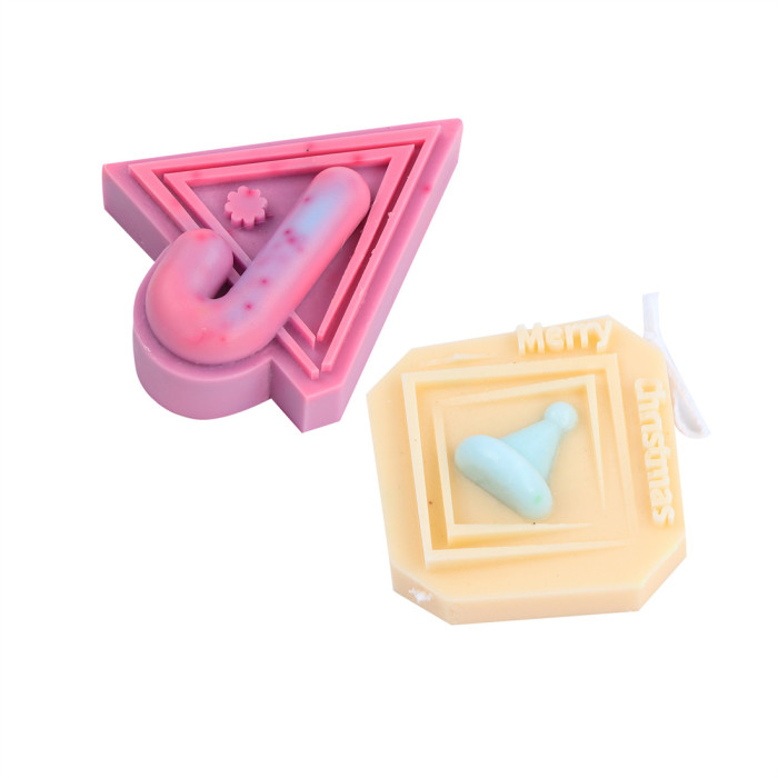 Christmas decorations, aromatherapy candle molds, diy blocks, aromatherapy candles, silicone molds, gypsum ornaments