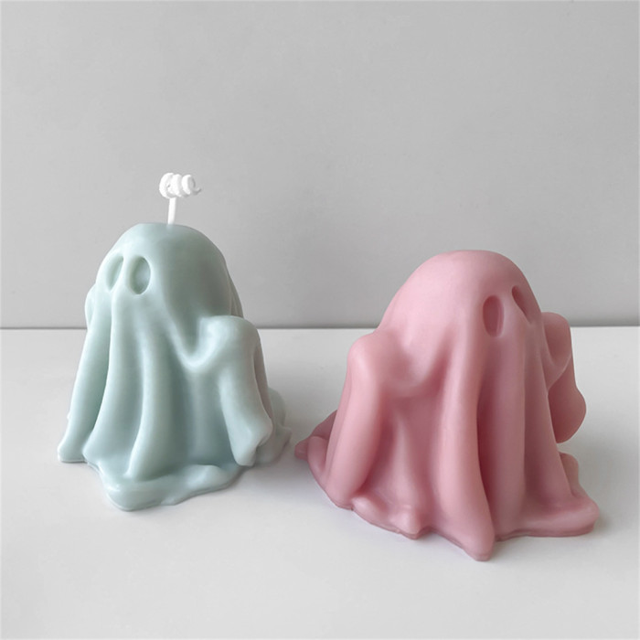 3D Halloween Aromatherapy Candle Silicone Mold Ghost Mold DIY Handmade Dropping Plaster Production