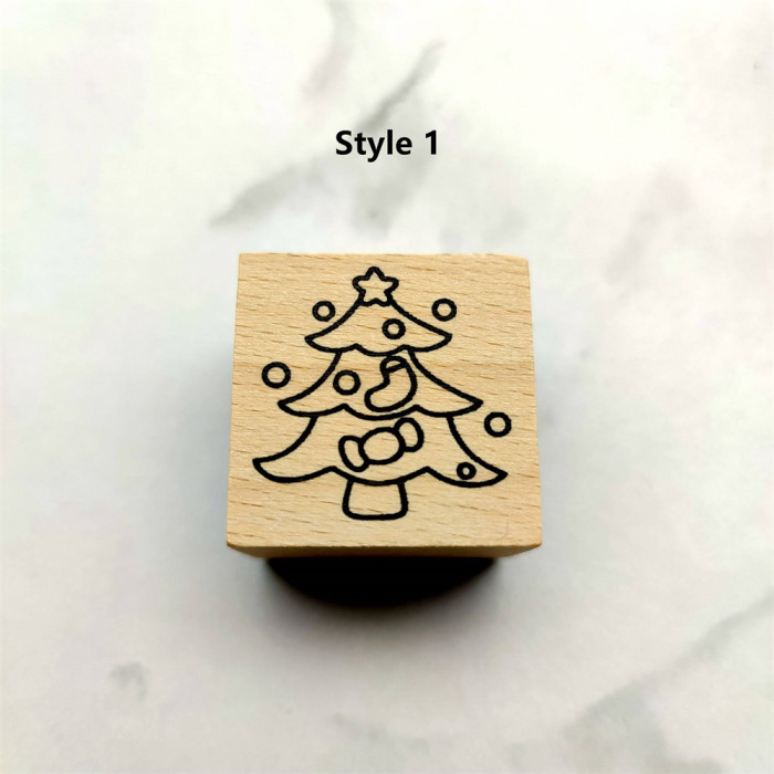 Copy Halloween Strip Cardmaking Stamp Wood Rubber Stamp Decorative Card Scrapbook Album Journal Diary DIY 6 Styles