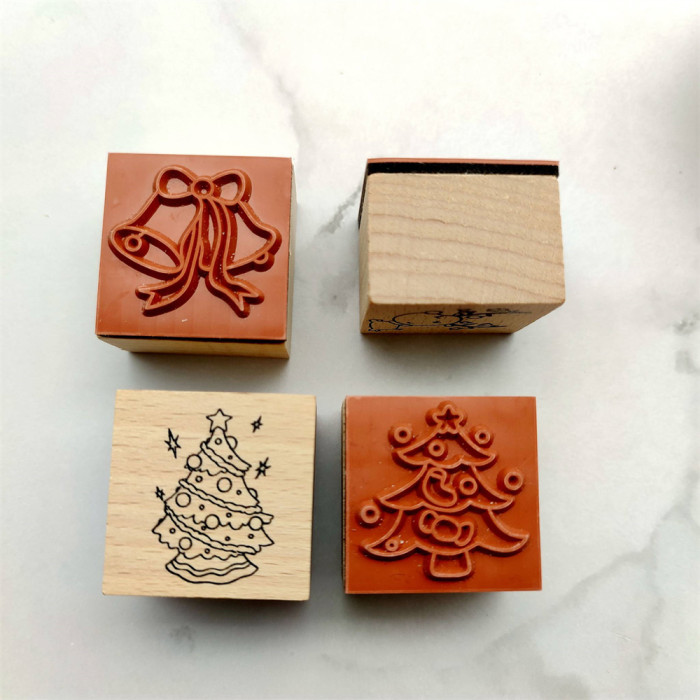 Copy Halloween Strip Cardmaking Stamp Wood Rubber Stamp Decorative Card Scrapbook Album Journal Diary DIY 6 Styles
