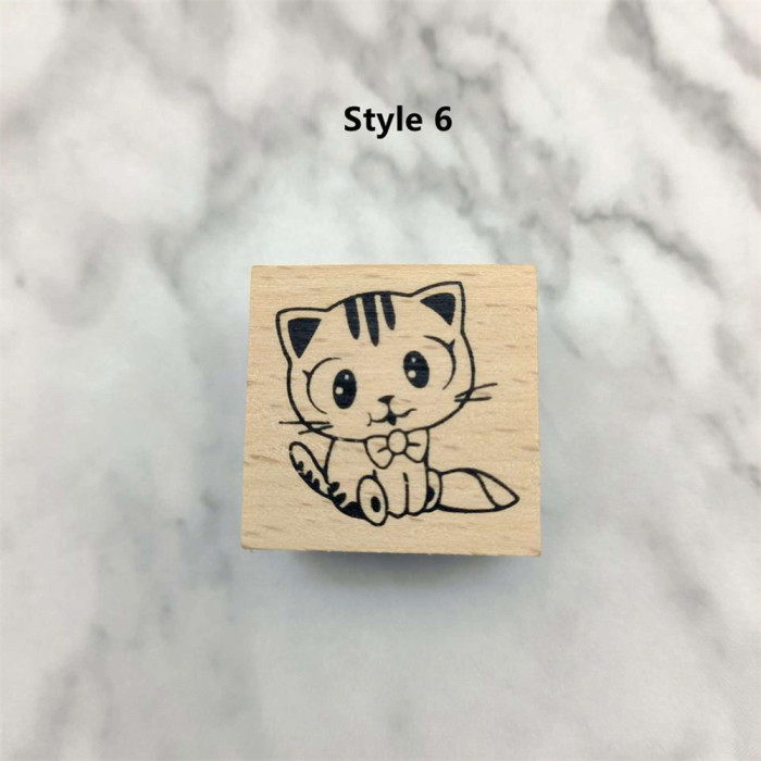 Copy Halloween Strip Cardmaking Stamp Wood Rubber Stamp Decorative Card Scrapbook Album Journal Diary DIY 6 Styles