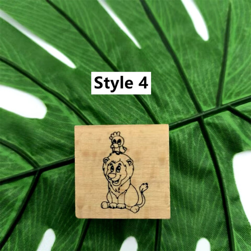 Animals Wood Rubber Stamp For Card Making Journal Diary Decoration Scrapbooking DIY 11 Styles Tiger Monkey Elephant