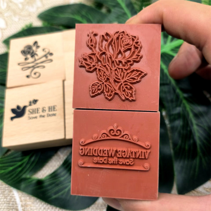 Wedding Wood Rubber Stamp Love Stamp Decorate Wedding Invitation Envelope Cardmaking Scrapbooking Journaling DIY