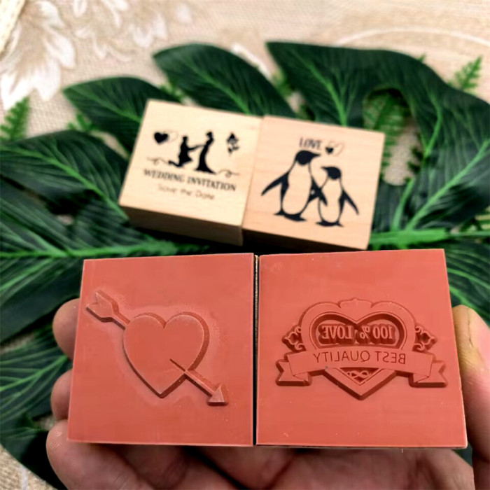 Wedding Wood Rubber Stamp Love Stamp Decorate Wedding Invitation Envelope Cardmaking Scrapbooking Journaling DIY