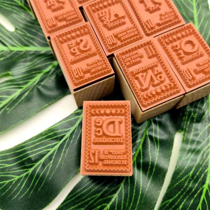 Planner Rubber Stamps Set of 12 pcs Stamps Space Lattice Stamps Decorative Journal Diary Memo Scrapbook Tool