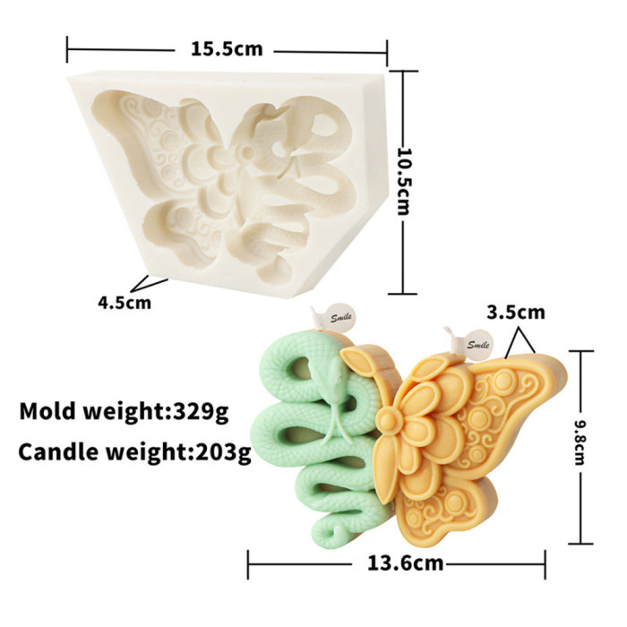 5 pieces silicone angel butterfly relief pattern candle molds Halloween skull head butterfly baking cake molds Decorative molds