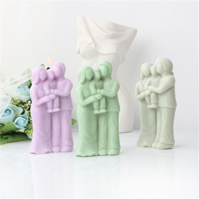 Family Candle Mold  Couple Candle Mold Body Candle Mold Family Resin Mold Clay Mold Candle Making Molds Craft Supplies