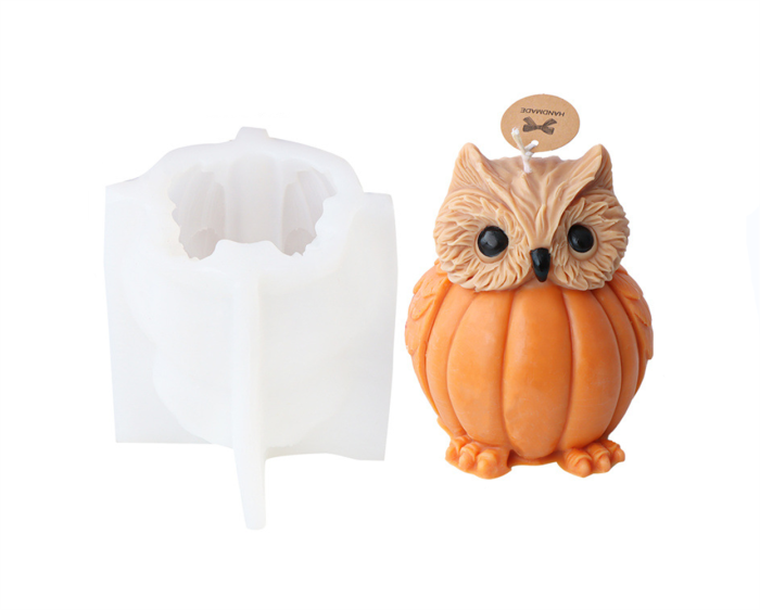 Fox pumpkin Candle Silicone Molds Animal Resin Casting Mould for DIY Candle Making Polymer Clay Craft Plaster Home Decoration