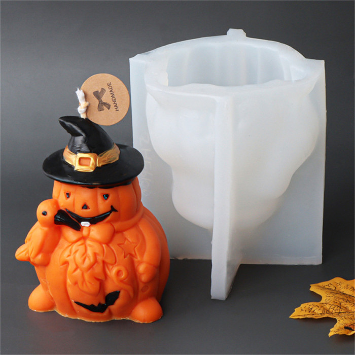 Fox pumpkin Candle Silicone Molds Animal Resin Casting Mould for DIY Candle Making Polymer Clay Craft Plaster Home Decoration