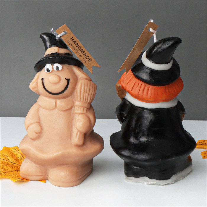 Halloween Witch Silicone Candle Mold Ghost Ghost Resin Party Decoration Decoration Decoration Mold