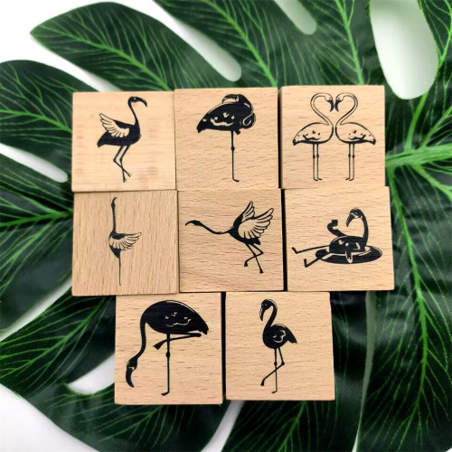 Crane Wood Rubber Stamp For Cardmaking Scrapbooking Album Journal Scrapbooking DIY 8 Styles