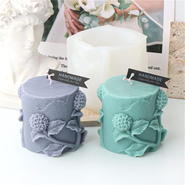 Silicone candle mold DIY hydrangea petal multi flesh aromatherapy gypsum decorative mold