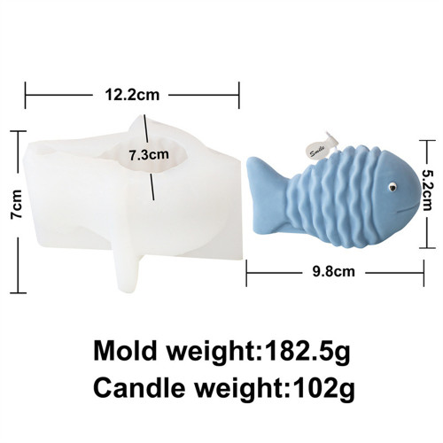 3D Ocean Animal Silicone Dolphin Candle Moulding Sentence Wave Fish Long billed Fish Clown Fish Fragrance Plaster Graffiti Model Decoration