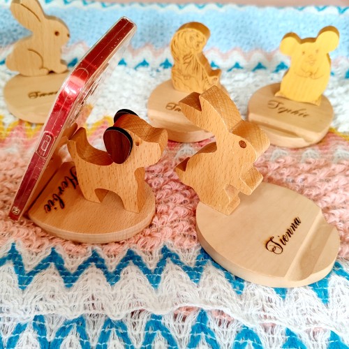 Customized gifts, Desktop Cell Phone Stand for iPhone, Portable Mobile Phone Holder Stand，Mouse phone holder