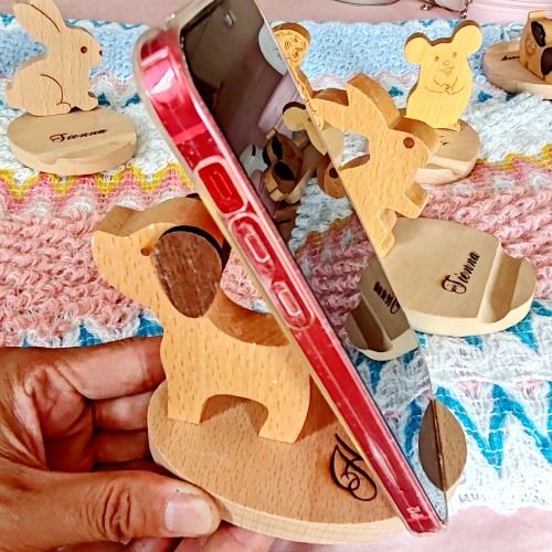 Customized gifts, Desktop Cell Phone Stand for iPhone, Portable Mobile Phone Holder Stand，Mouse phone holder