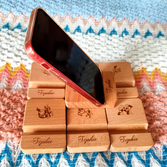 Customized gifts, Desktop Cell Phone Stand for iPhone, Portable Mobile Phone Holder Stand，Stand dog phone holder