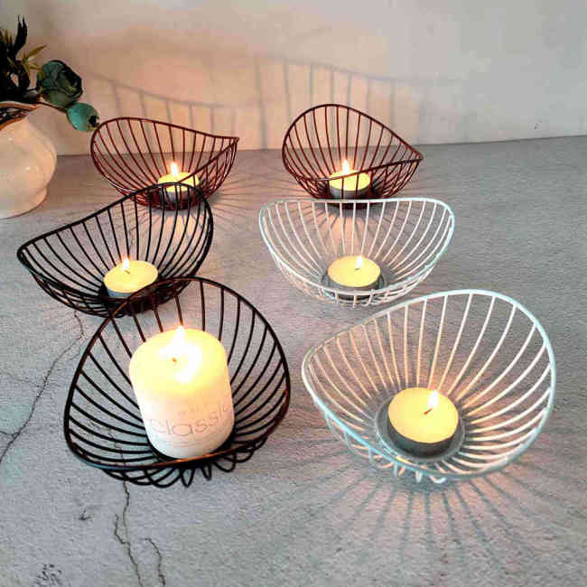 Boat Shape Candle Holders Creative Metal Candle Holders For Pillar Candles Tealight Dinner Table Party Decoration Housewarming Valentines Day Gifts