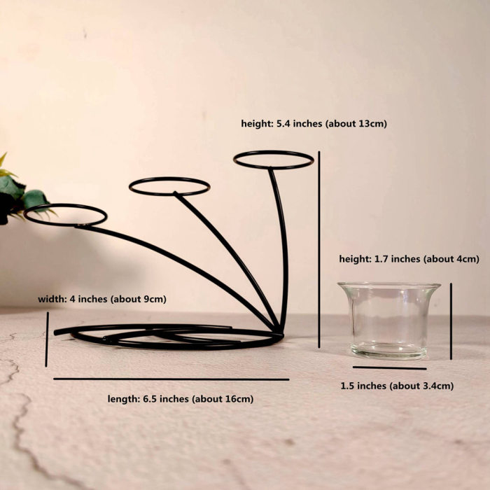 Modern Simple Candle Holders  Metal Candle Stand For Tealight  Desktop Decoration Date Parties Candlelight Dinner Graduation Housewarming Gifts