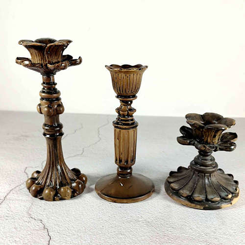 Retro Nostalgic Candlestick Holder Ancient Color