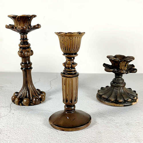 Retro Nostalgic Candlestick Holder Ancient Color
