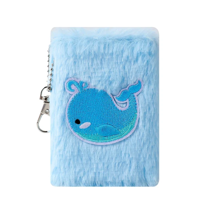 Plush Blank Notebook With Chain