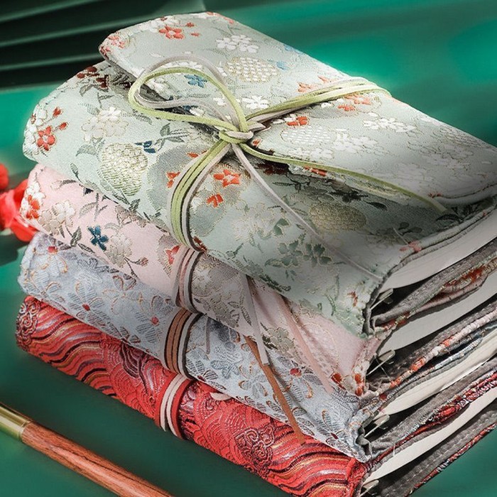 A6 Fabric Loose Leaf Bound Notebook