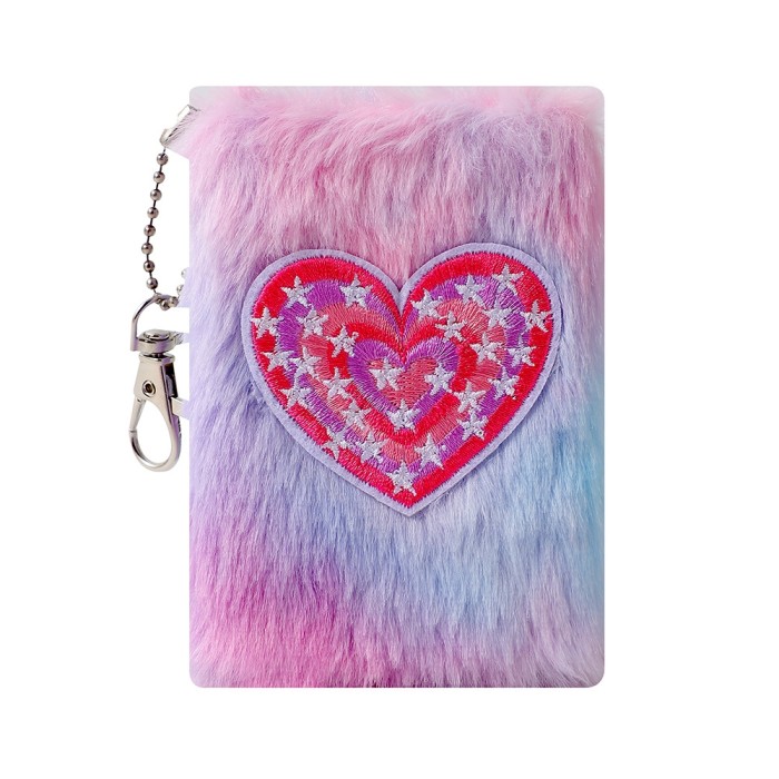 Plush Blank Notebook With Chain