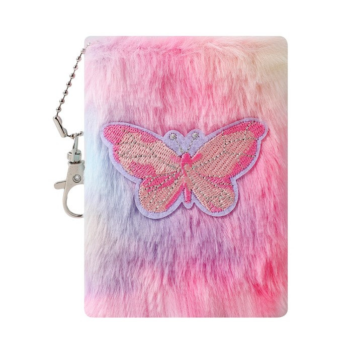 Plush Blank Notebook With Chain