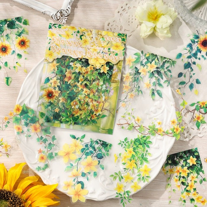 Vine Flower Sticker Pack of 20pcs 6 Style