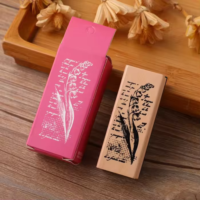 Vintage Wood Rubber Stamp