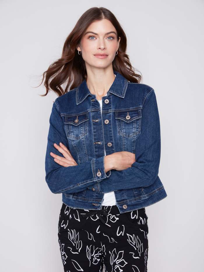 Stretch Denim Jacket - Indigo