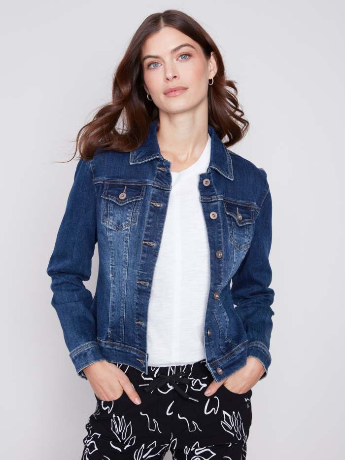 Stretch Denim Jacket - Indigo