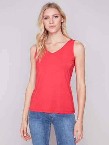 Reversible Bamboo Cami - Cherry