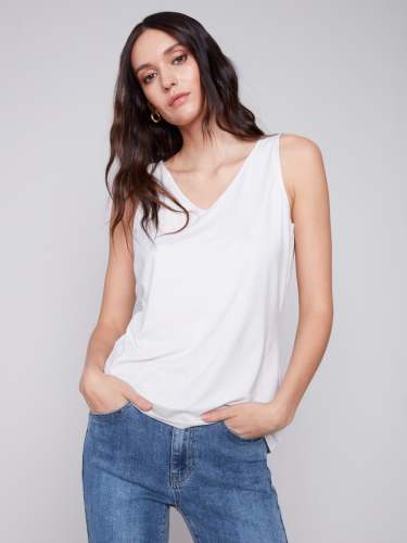 Reversible Bamboo Cami - Greige