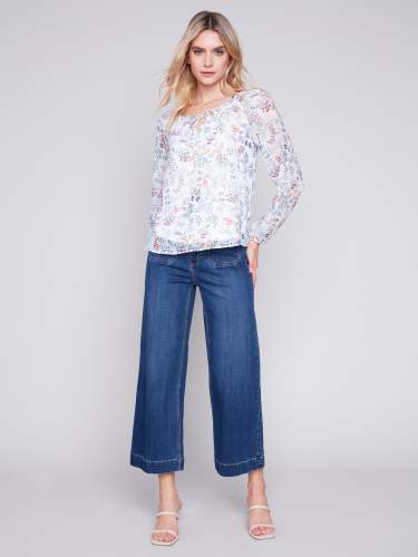 Printed Chiffon Blouse - Blossom