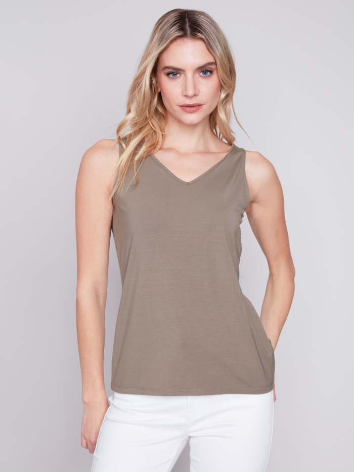 Reversible Bamboo Cami - Celadon