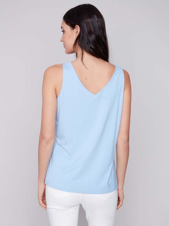 Reversible Bamboo Cami - Sky