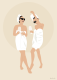 Digital faceless portrait, custom drawing, minimalist illustration, art from photo, special gift, couple or family.