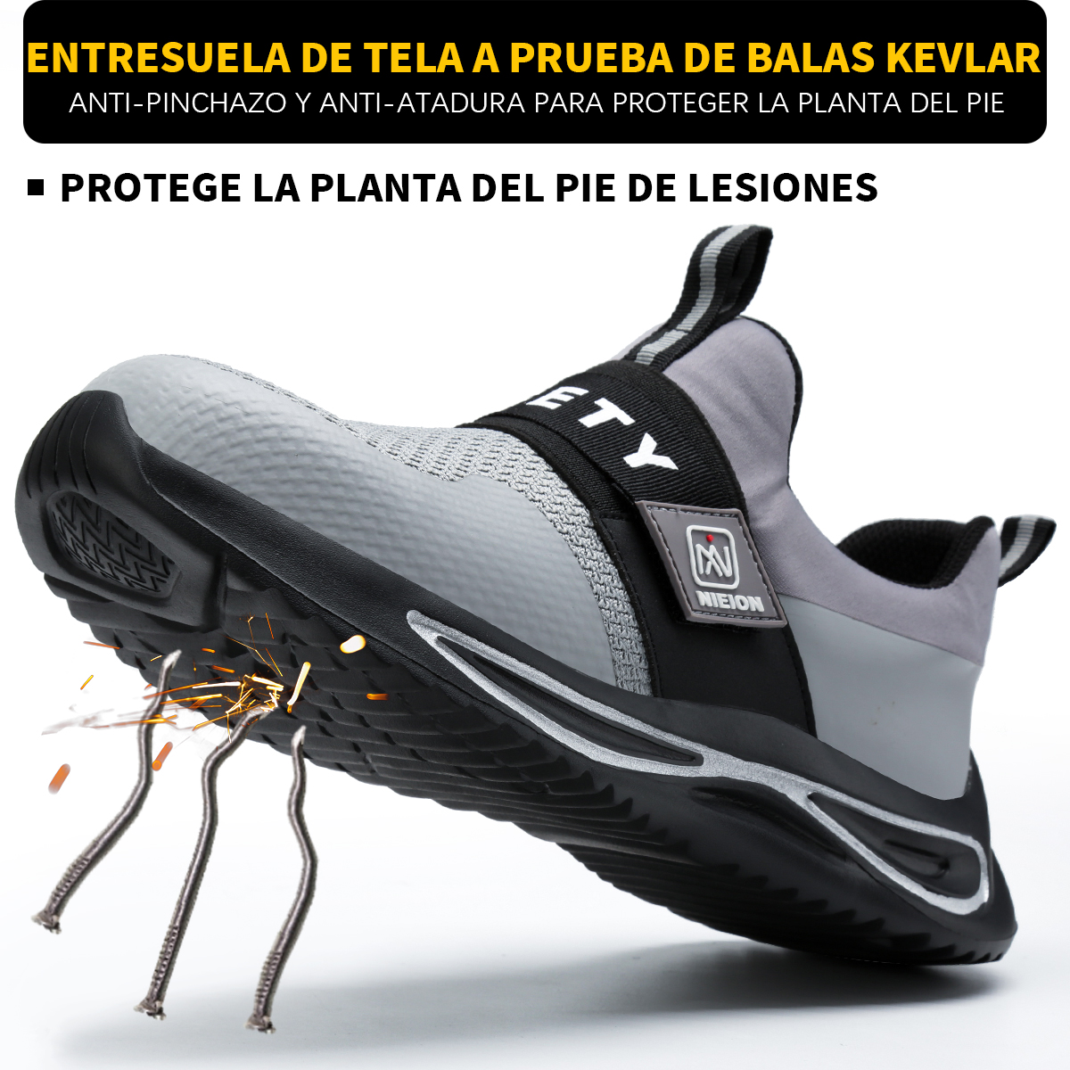 modelo En todo el mundo menor Mex$ 328.00 - Tenis De Seguridad Nieion Industrial Zapatos Trabajo Hombre -  www.nieion.com