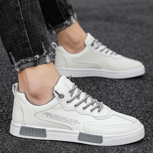 New breathable trend all-match sports casual sneakers pilot white shoes