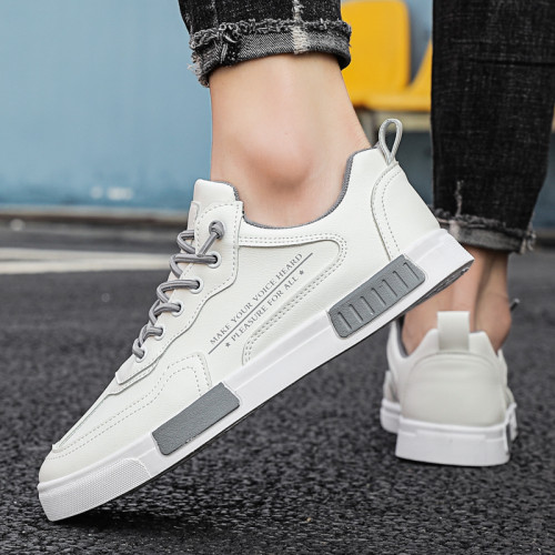 New breathable trend all-match sports casual sneakers pilot white shoes