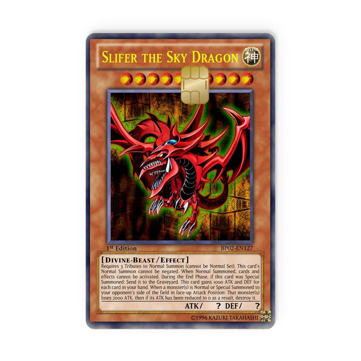 Slifer the Sky Dragon Yugioh Credit Card Skin | Wrapime
