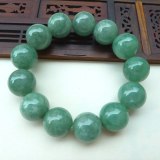 Certified 100% Natural A Green JADE JADEITE Bead Beads Bangle Bracelet 17mm